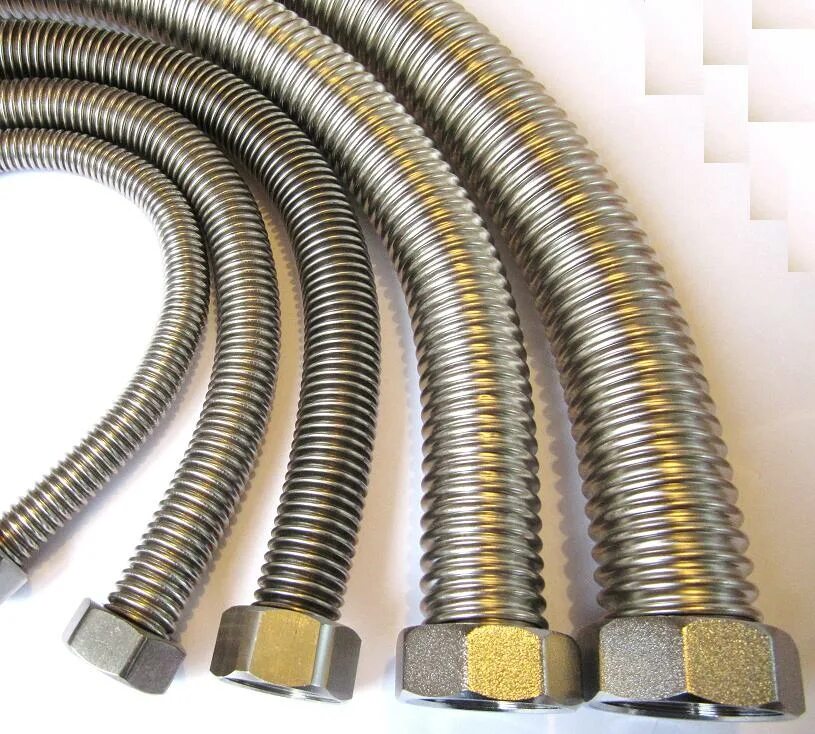 5-12. Гибкая подводка сильфонная 1 дюйм. Гибкое соединение 1/2 нр х 1/2 вр 1м2. Гибкая подводка 30см. Подводка гибкая 1/2"—вн/нар—80 см.