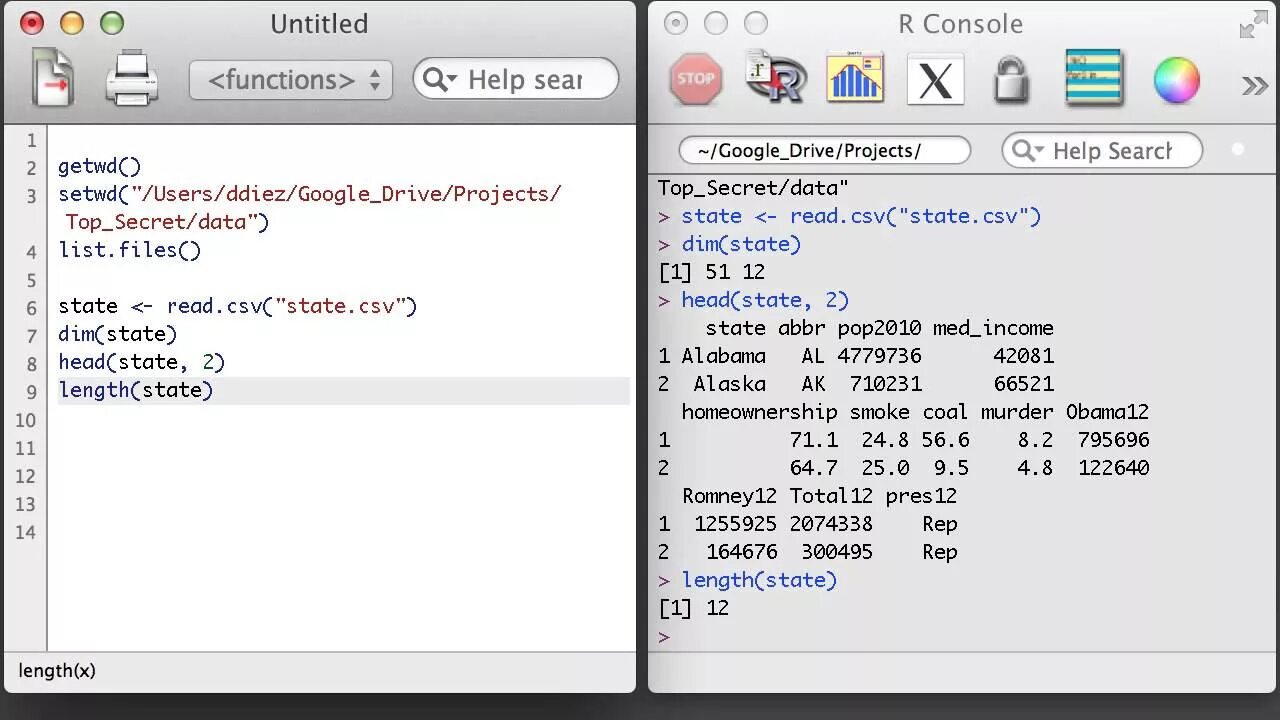 Print dataframe. How to load data in r. how to load csv data in r. working with csv in r. how to print value from data frame.