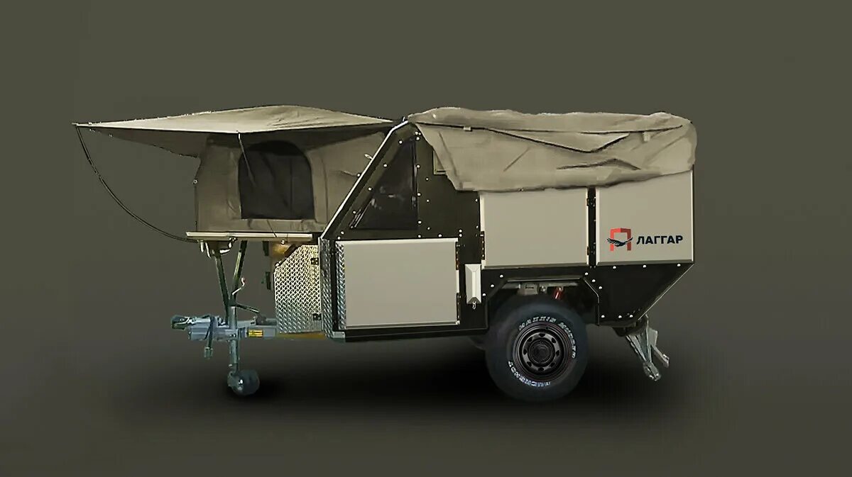 туристический автоприцеп для легкового автомобиля. автоприцеп для охоты и рыбалки. прицеп для рыбалки и отдыха. прицеп для рыбалки и отдыха. Tent camper caravan.