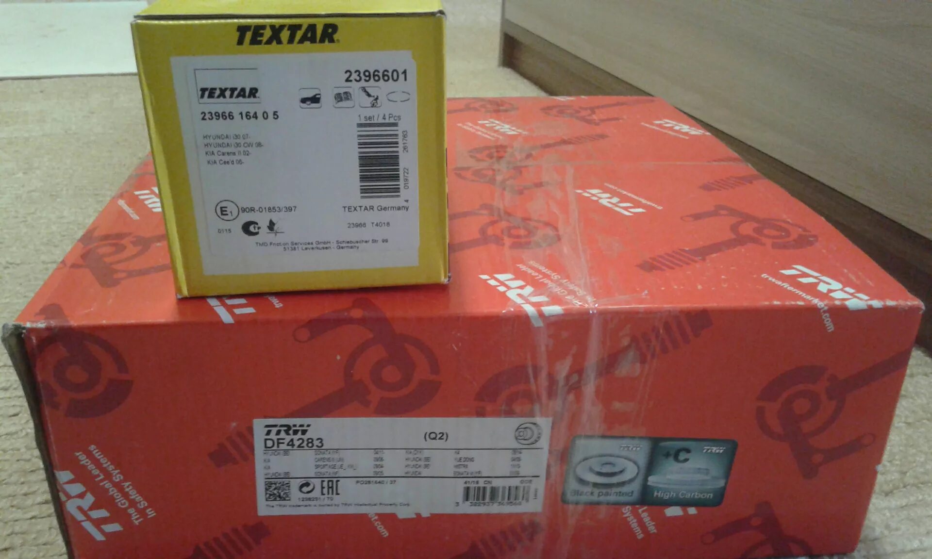 Тип 1 no 4283. Trw df 4283. df4283 применимость. textar 23966 01.
