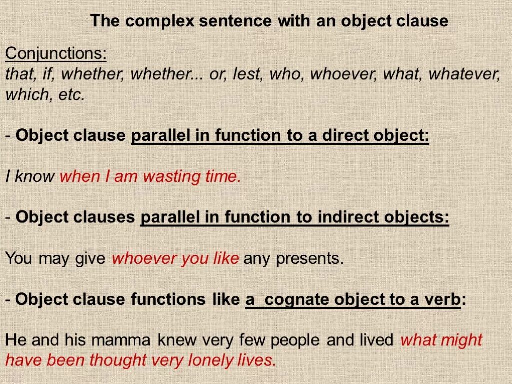 The Complex sentence with an object Clause. Complex sentence Clauses. Object Clause в английском. Objective Clause в английском. Object clause