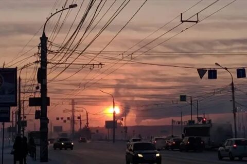 Омск в феврале