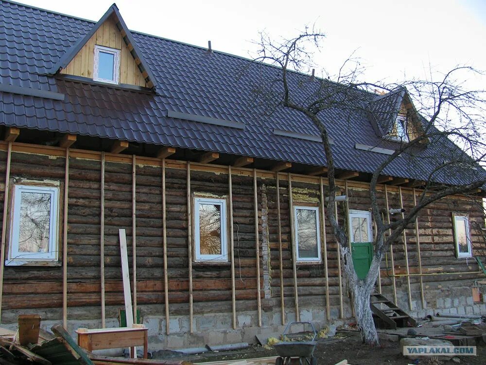 старый щитовой дом