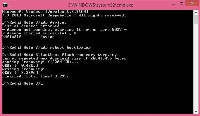 Flash recovery recovery img
