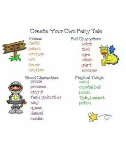 I write my fairy tales
