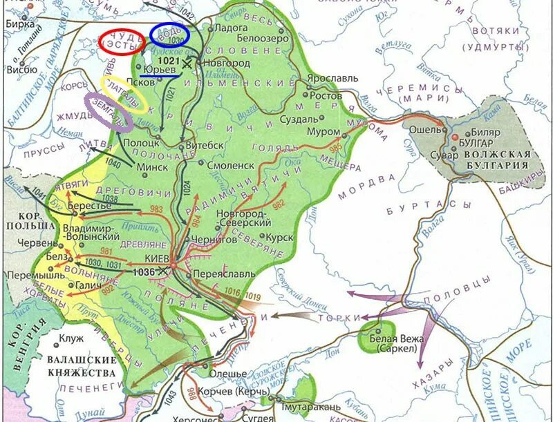 Где было древнерусское государство. Город Юрьев на карте древнерусского государства. Город Юрьев на карте древней Руси. Город Юрьев при Ярославе мудром на карте.