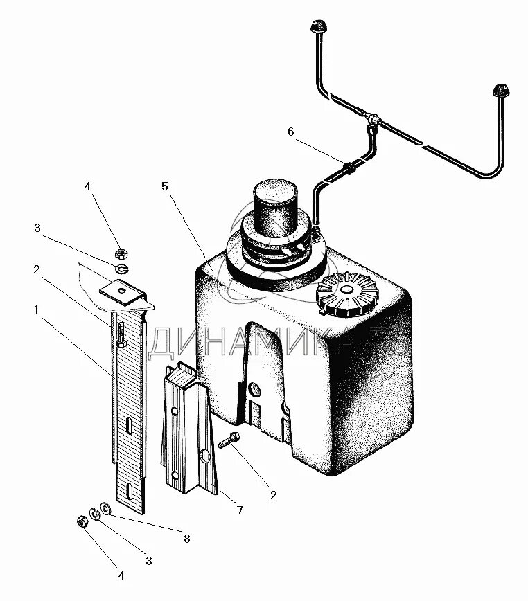 омыватель урал 4320. омыватель урал 4320. бачок омывателя урал 4322. омыватель лобового стекла урал 4320. крепление мотора отопителя урал 4320.
