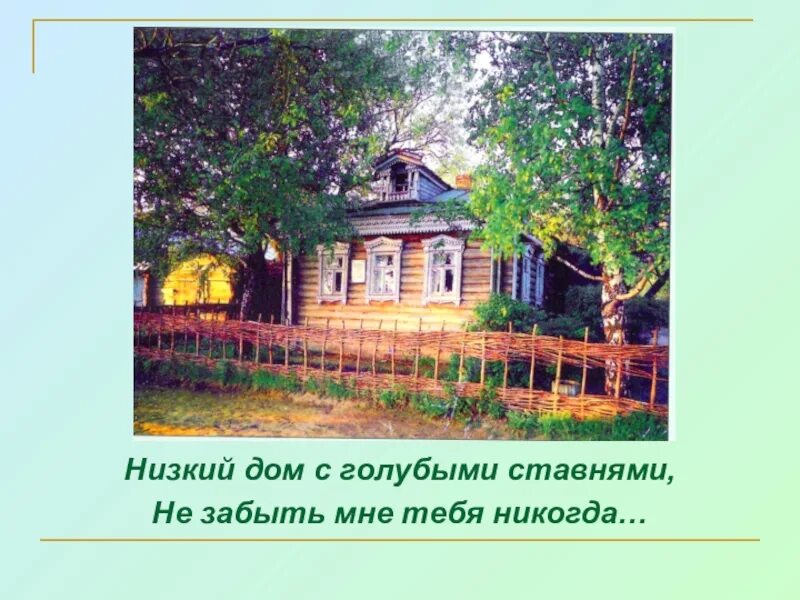 Родимый дом минус