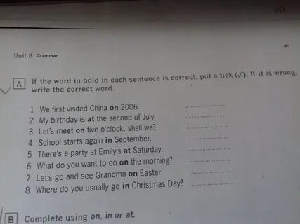 Are these sentences right or wrong