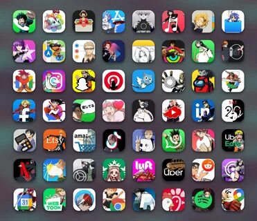 anime app icons pack preview 3.