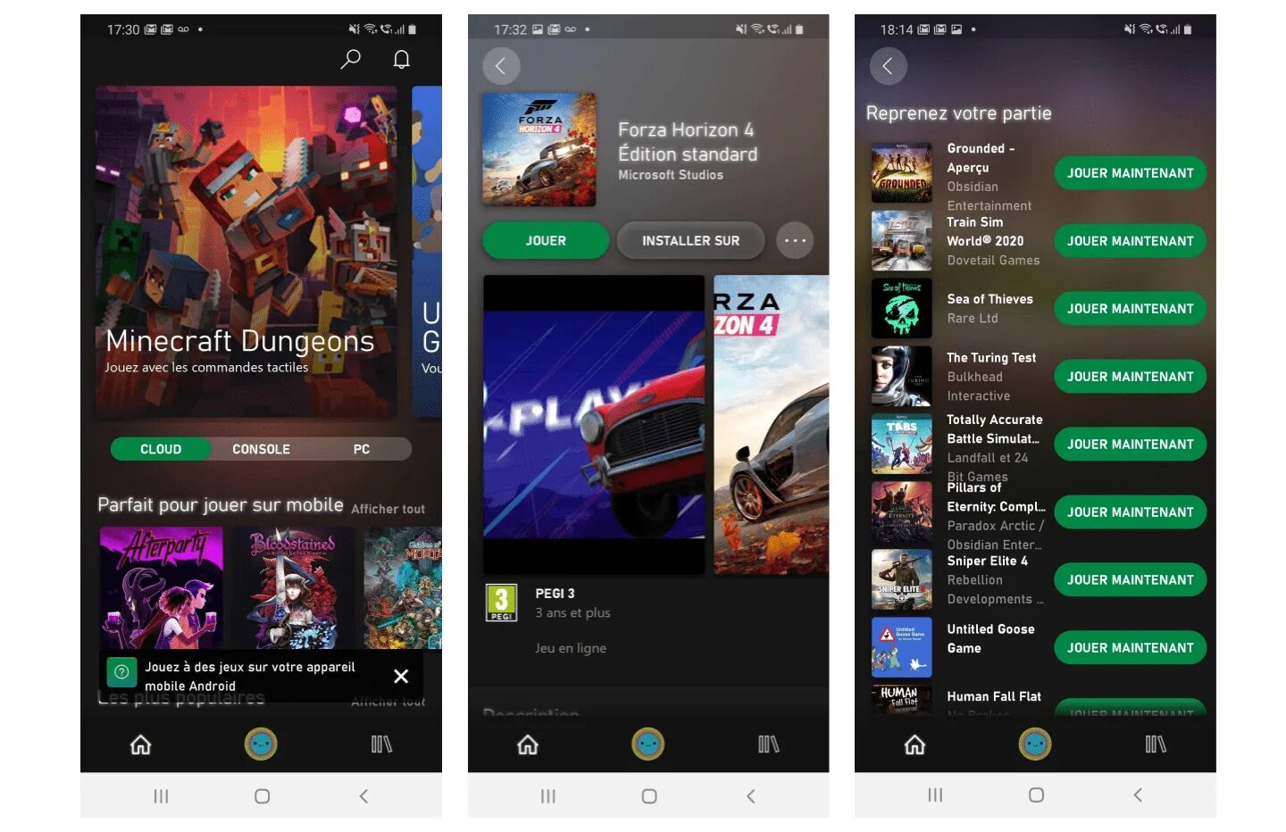 Xbox game Pass for Android.