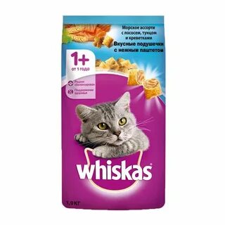 Whiskas корм сухой подушечки
