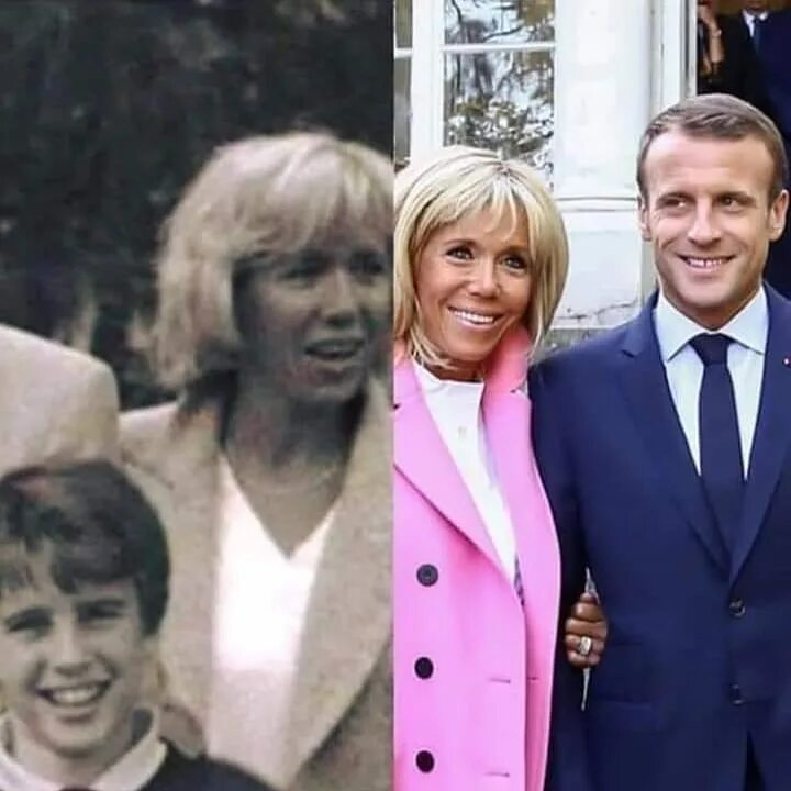 Бриджит Макрон. Жена президента Франции Брижит Макрон. Брижит Макрон в молодости 2000. Брижит Макрон дети.