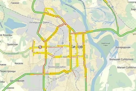 Прогноз на карте киров
