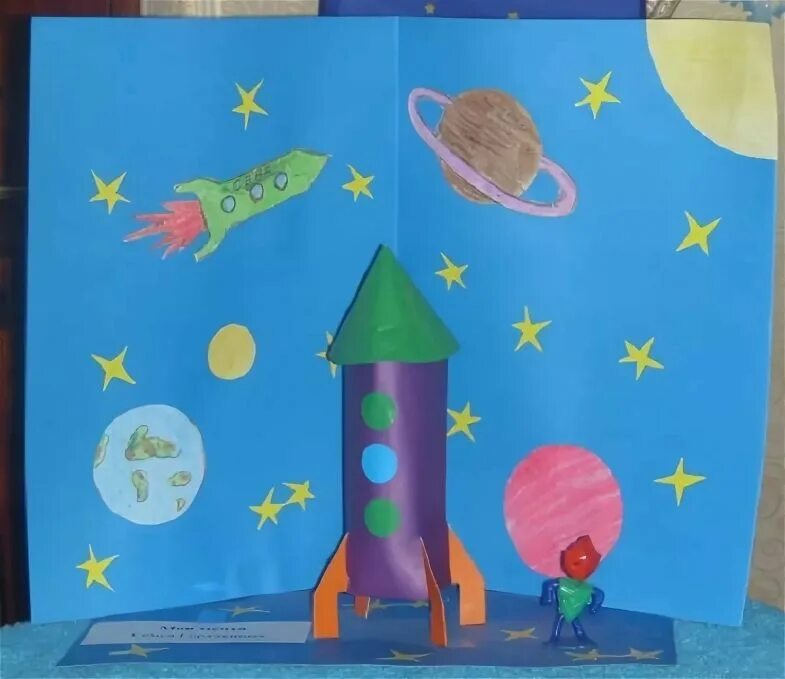 Поделки на тему космос. Поделка ко Дню космонавтики. Поделка ко Дню космонавтики в детский сад. Поделка космос 2 класс