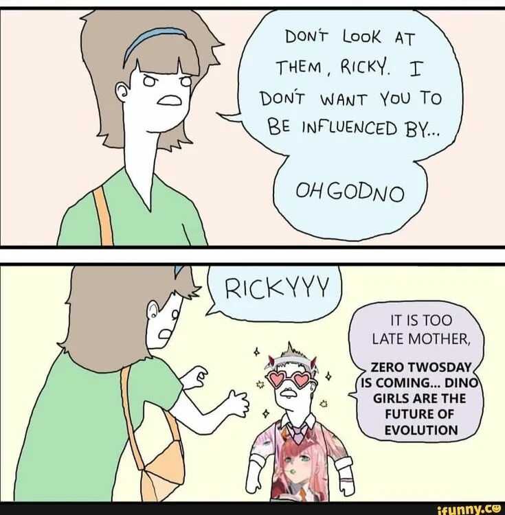 You don t look very well. Don't look at them Ricky. Don't look at him Мем. Мем look it.