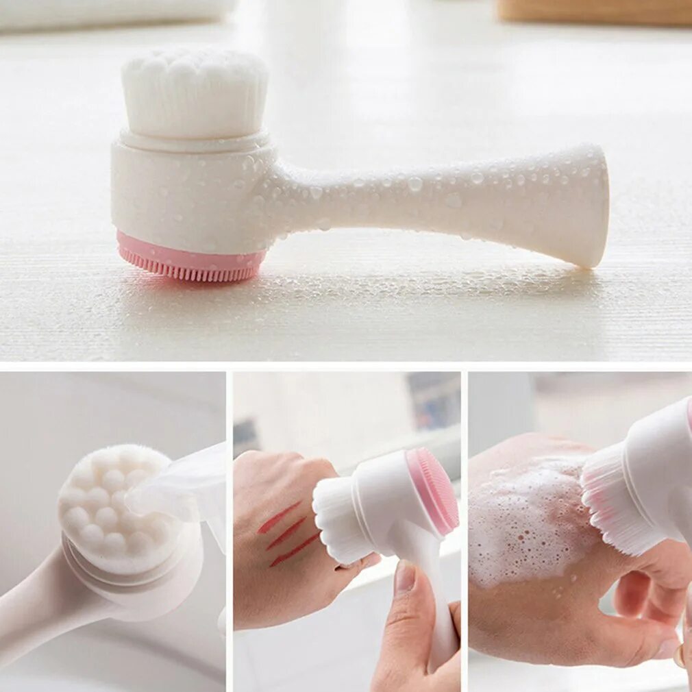 Щетка для умывания 3d Double-Sided (силиконовая). Щеточка для умывания Silicone Cleansing Brush. Щетка для умывания массажная АЛИЭКСПРЕСС. Двусторонняя силиконовая щетка для очищения лица. Silicone cleansing brush