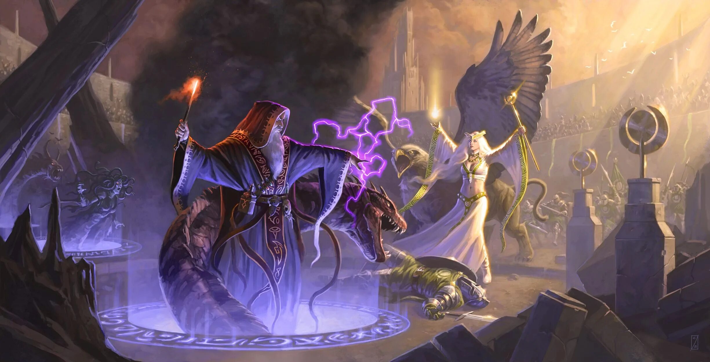 Маг битва 18. Войны магов mage wars. маг с посохом драгон эйдж. битва магов фэнтези. поединок магов.