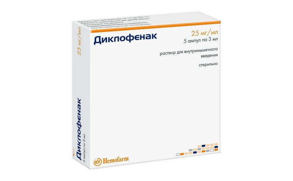 Дозировка диклофенака в ампулах взрослым