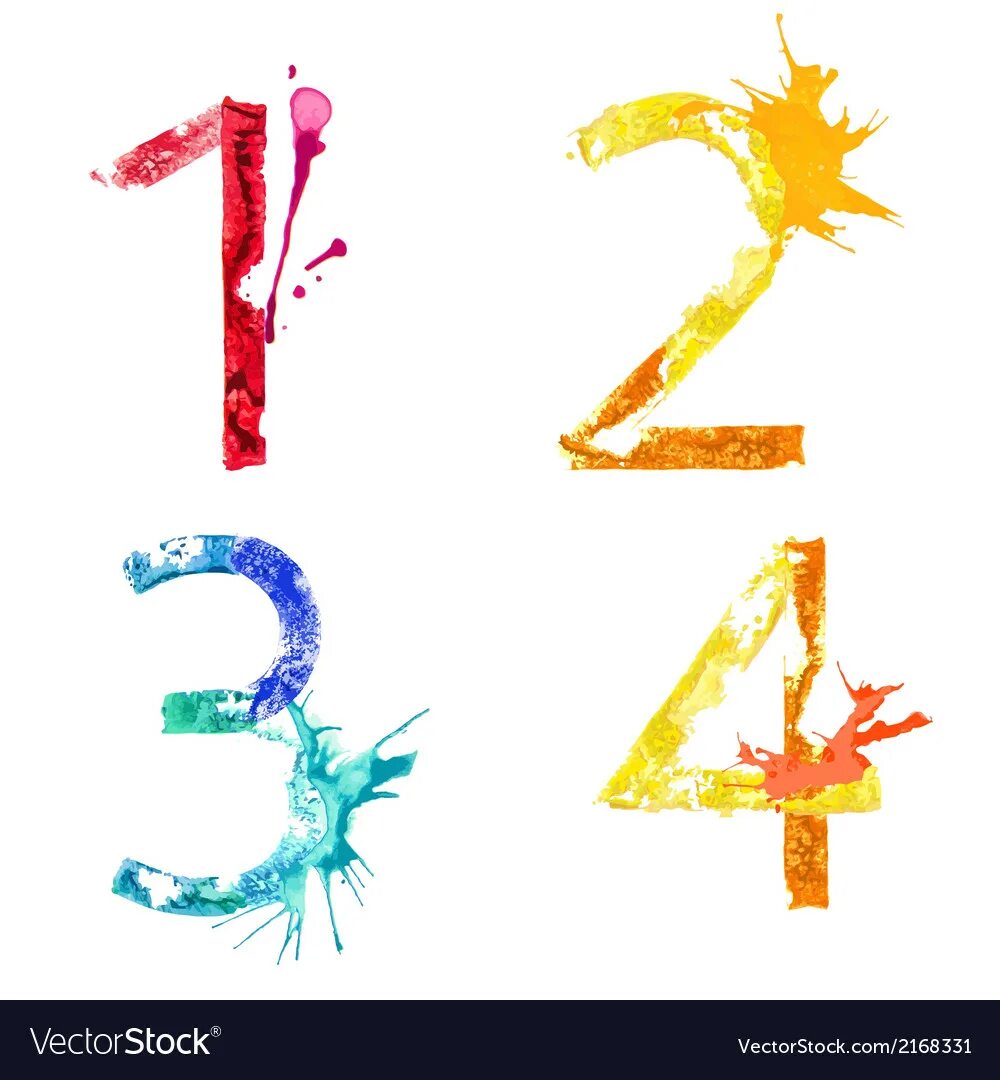 цифры краской. цифры кляксы. причудливые кляксы. цифры кляксы. кляксы разного цвета.