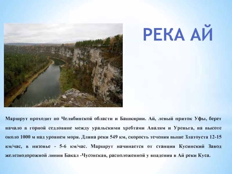 Ай (река) реки Челябинской области. Сообщение о реке Челябинской области. Доклад о реке ай. Сообщение на тему река ай. Река урал куда впадает и откуда вытекает