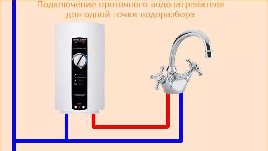 Установка проточного водонагревателя Схема подключения к водопроводу - своими ру