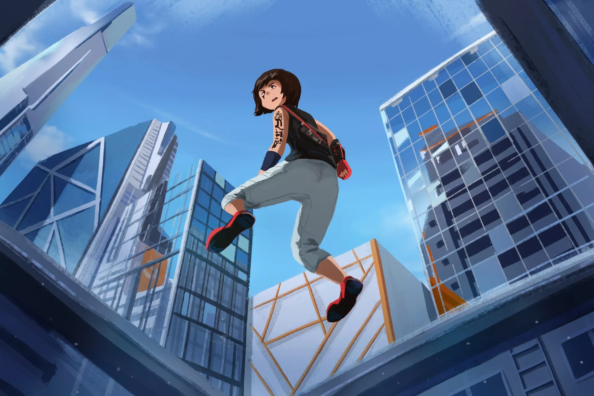 Mirros edge. Mirrors edge аниме. mirrors edge catalyst страж. mirrors edge арты. страж mirror&#039;s edge.