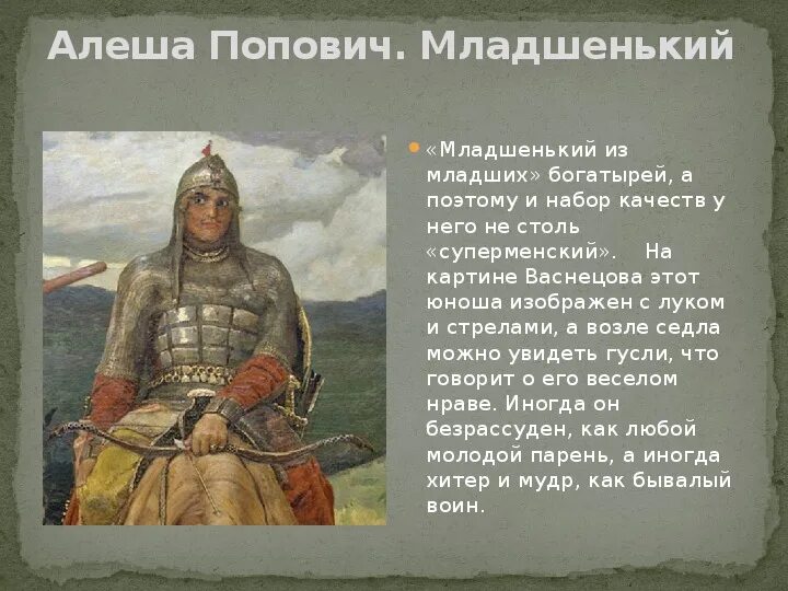 Тема: Развитие речи. Подготовка к сочинению по картине В.М.Васнецова "Богатыри".