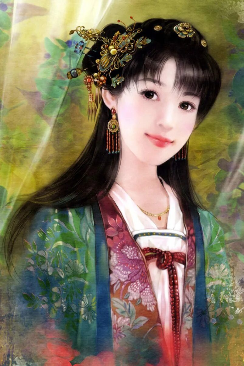 Цзя чэнь ханьфу. Картины китайской девушки. Китайский художник zhao guojing. Портрет японской девушки. Художник чжао гоцзин и его ученица ван мэйфан.