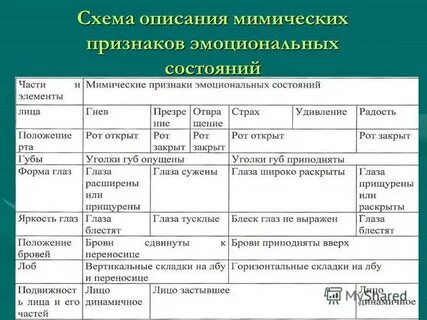 Способы описания состояния
