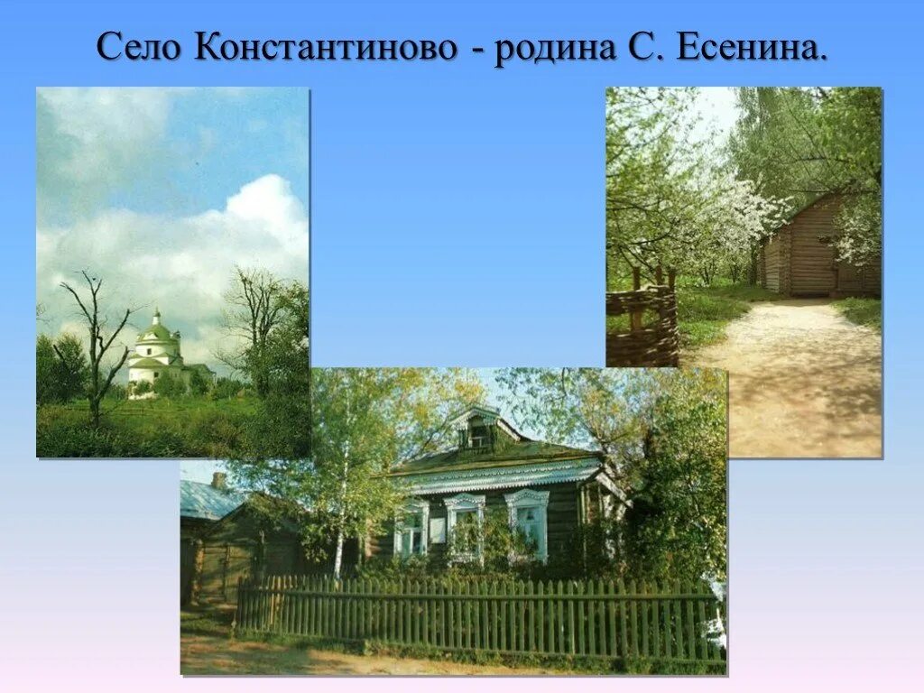 Родина Есенина село Константиново. Село Константиново Родина поэта. Село Константиново в Рязанской области Родина поэта Сергея Есенина. Село Константиново Родина Есенина сообщение.