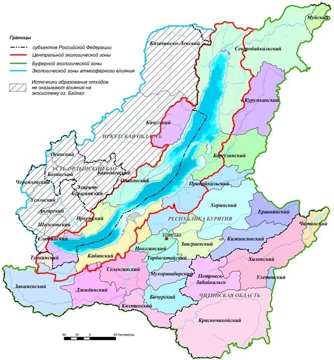 Охраняемые территории иркутской области. Центральная экологическая зона озера Байкал карта. Буферная экологическая зона Байкальской природной территории. Байкальская природная территория БПТ. Байкальская природная территория карта.