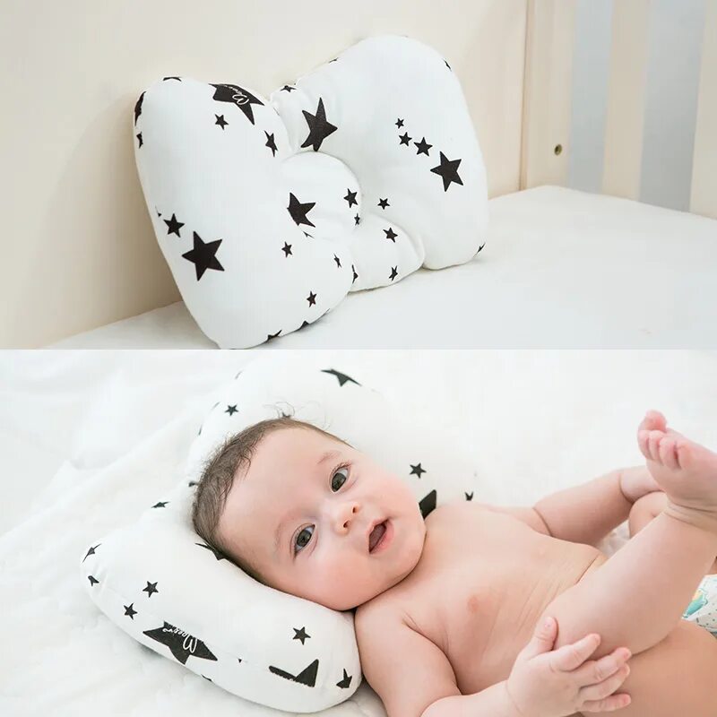 Какие подушки в год ребенку. Подушка Чикко для новорожденных. Подушка Baby Pillow. Ортопедическая подушка для новорожденных. Младенец на подушечке.