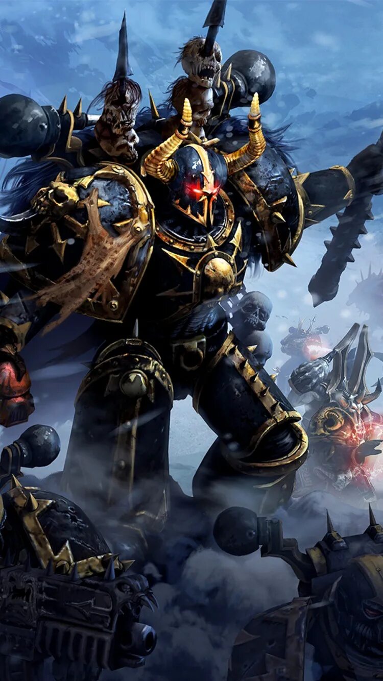 Warhammer 40.000 Космодесант хаоса. Ультрамарины хаоситы. Вархаммер 40к.