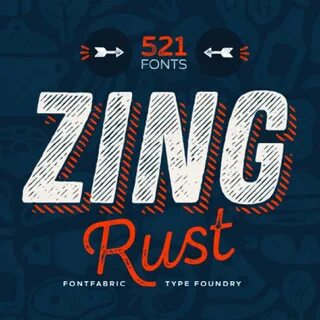Шрифт zing rust demo