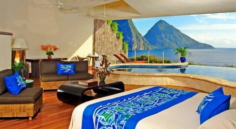 Отель Jade Mountain на берегу Карибского моря Jade mountain resort, Jade mountai