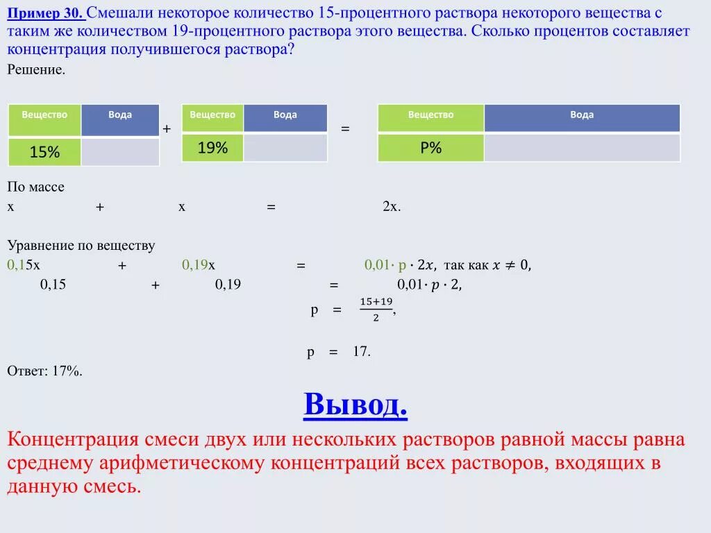 Смешали некоторое количество раствора. Смешали некоторое количество 15% раствора. Смешали некоторое количество 10 процентного раствора. Смешали некоторое количество 15 процентного раствора.