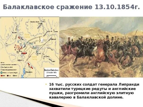 Решающее сражение состоялось 27 августа 1854 г. Сражение под балаклавой (октябрь 1854).. сражение при балаклаве 1854.