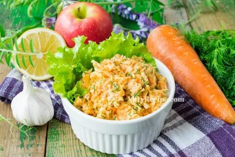 Вкусная морковка с чесноком