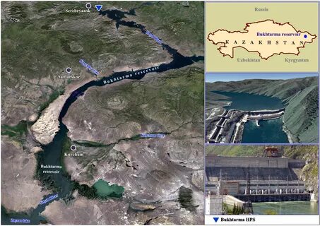 Мост через бухтарминское водохранилище на карте