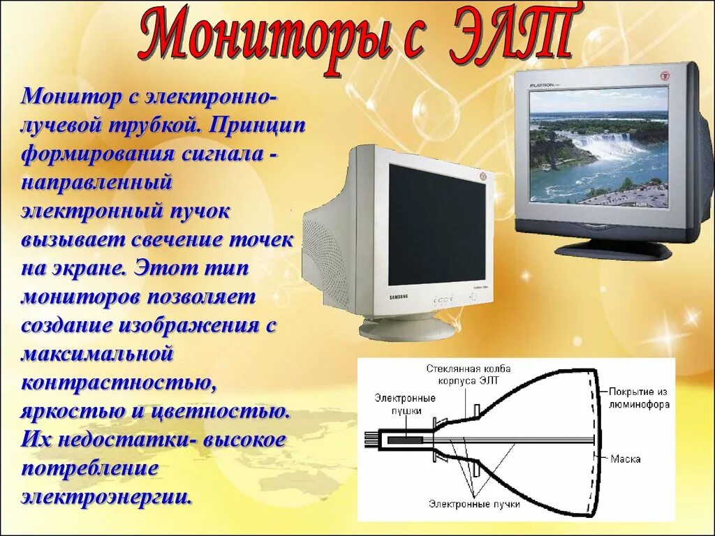 ЭЛТ монитор сбоку серый цвет. Мониторы с электронно-лучевой трубкой (cathode ray tube). Электронно лучевой монитор