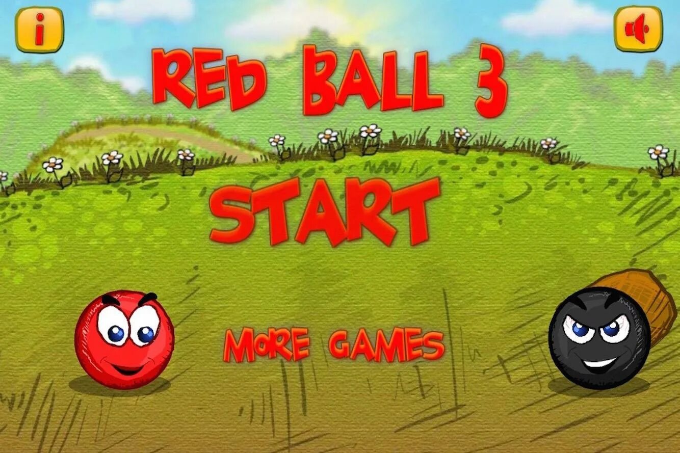 Красный шар 1. Red Ball 3. Игра красный шар 1. Red Ball игра первая версия.