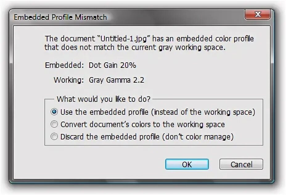 Embedded profile. Embedded profile