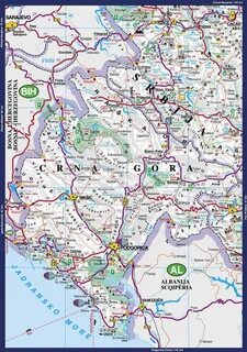Карта черногории на русском с городами