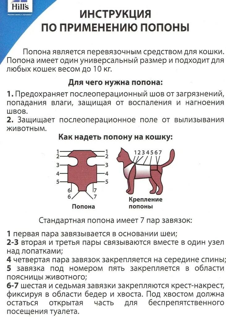 Как завязать попону кошке