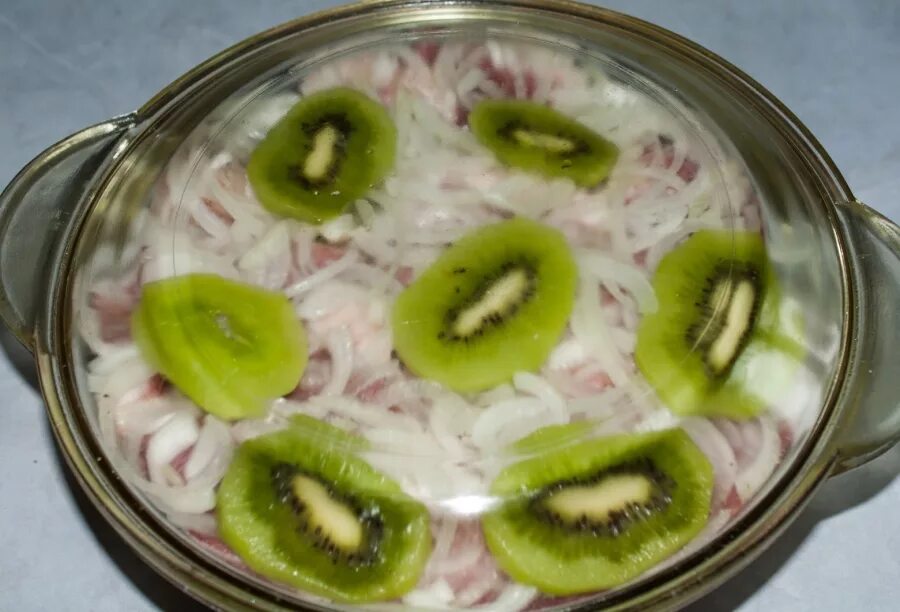 Маринад с киви. Маринад из киви. мясо с киви. шашлык из киви.