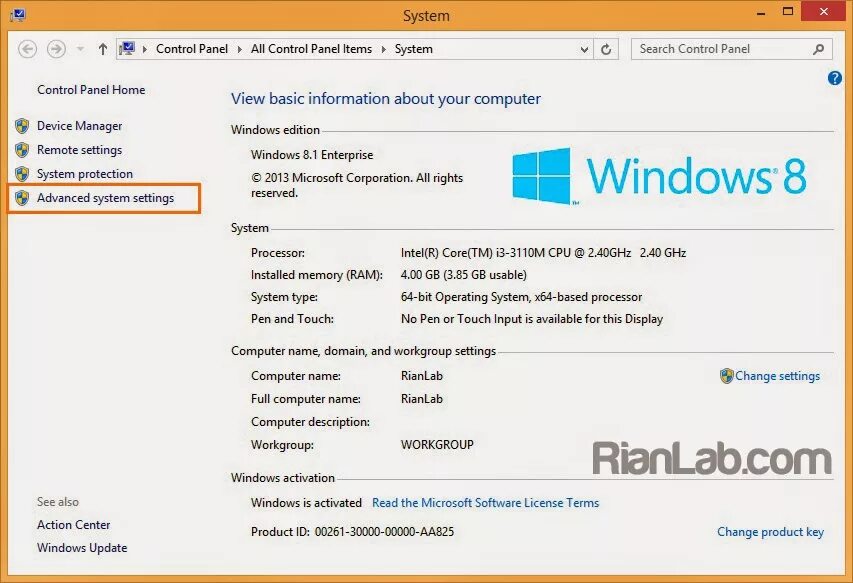 Advanced System settings. View Advanced System settings. Advanced System settings Windows 10. System Advanced System settings. Advanced system setting