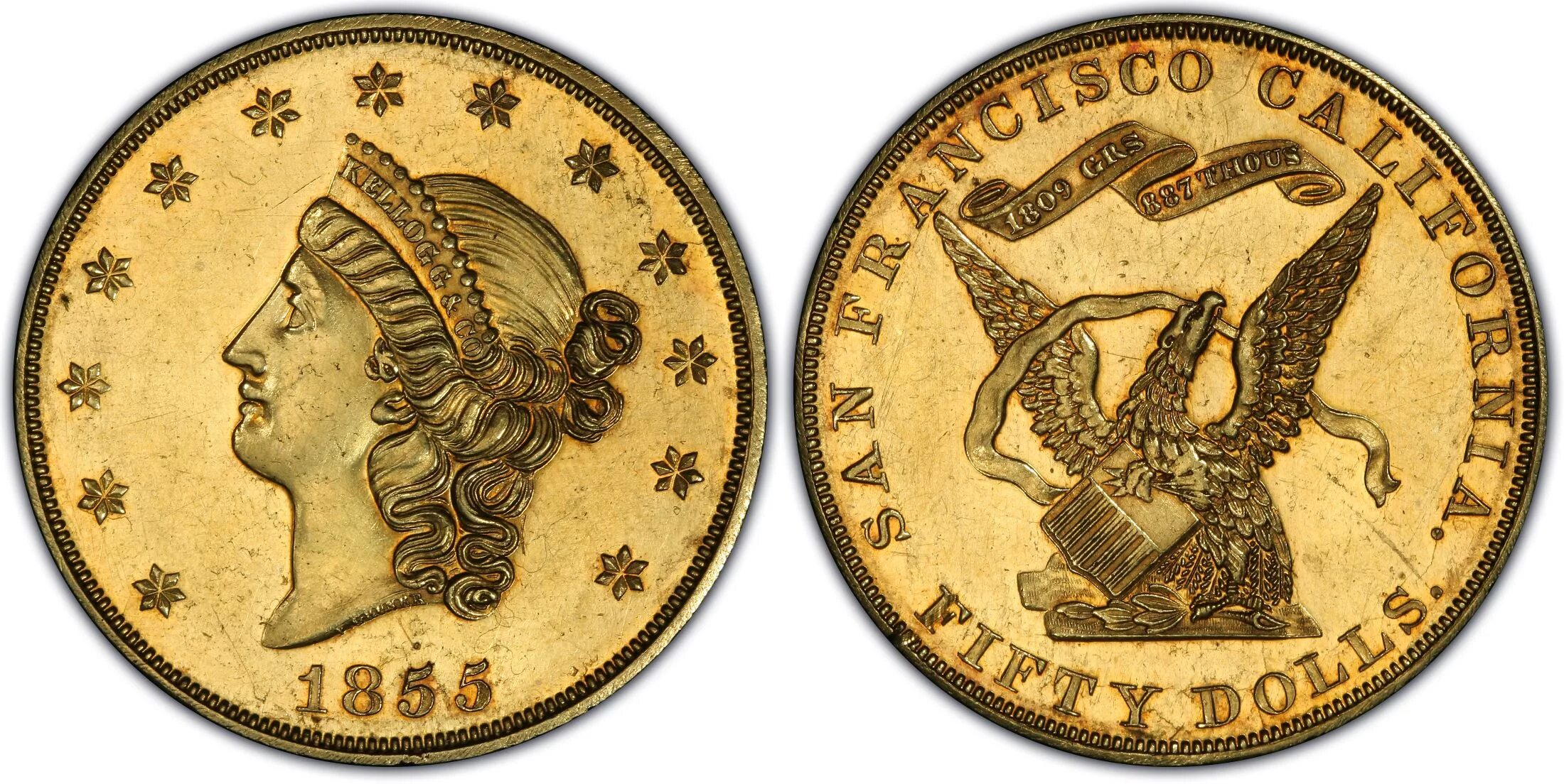 50 золотых рублей цена. 1855 California Oro. 50 Dollars Gold moneda. Moneda. 20 Gold Doubloons Slot.