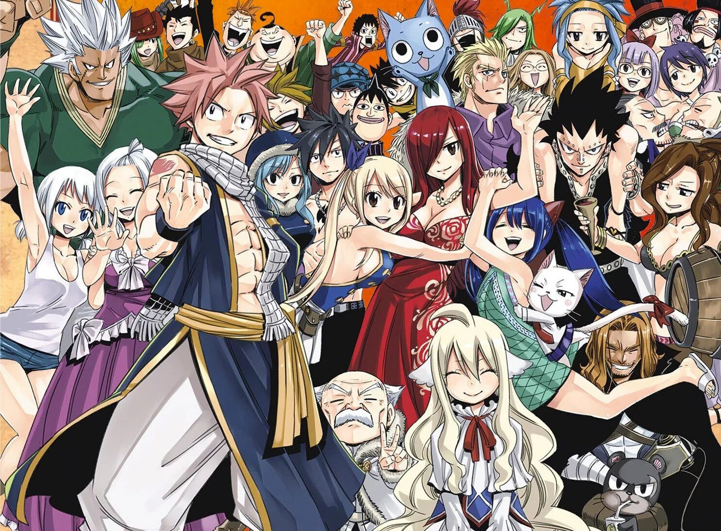 Фейри тейл. Фейри тейл гильдия нацу. Аниме хвост феи гильдия. Фейри тейл хвост феи. Нацу люси грей эльза венди.