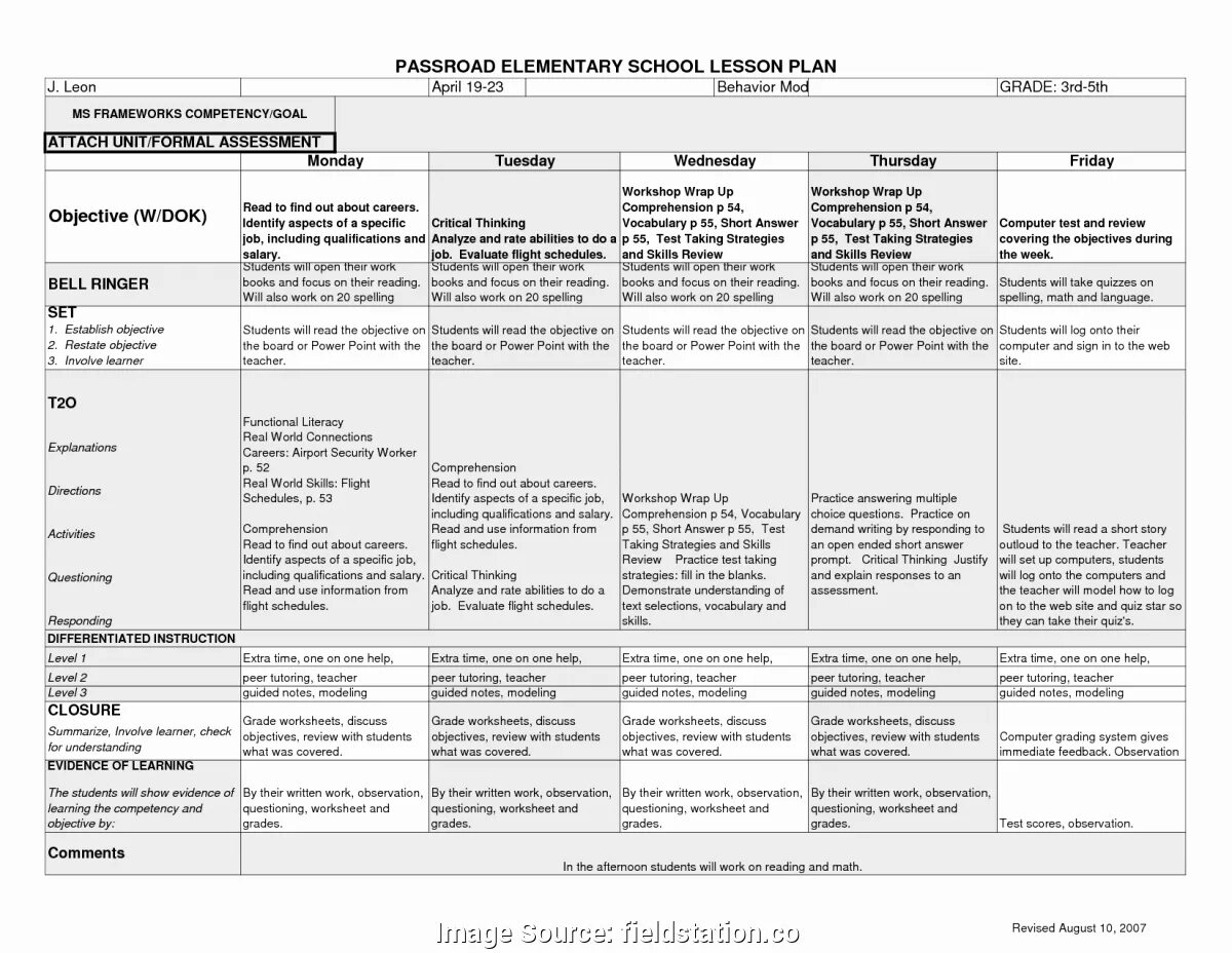 Questions lesson plan. Elementary school lesson plan. lesson plans for elementary level. lesson plans for elementary students. assessment lesson plan.